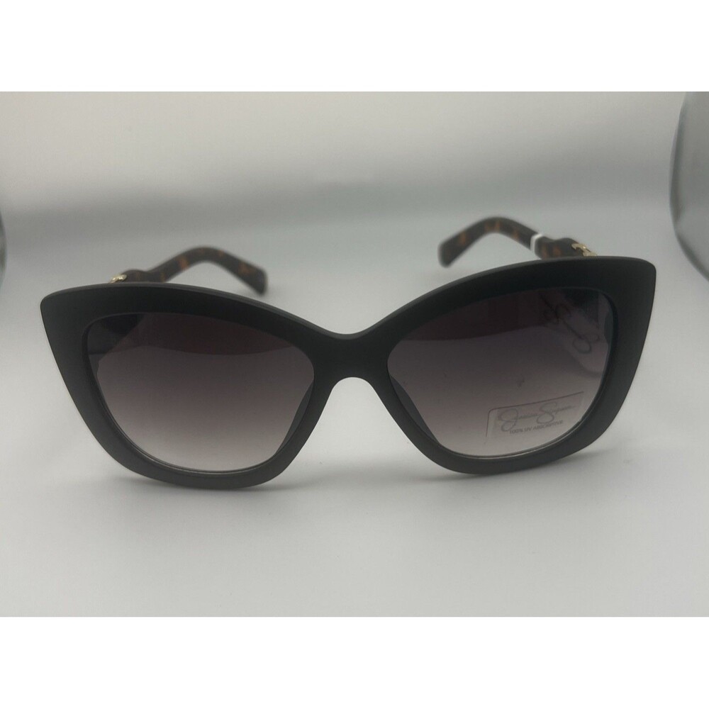 Jessica Simpson Women's Round Sunglasses Cat J6343 Black And Brown